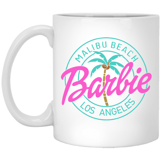 Malibu Barbie 11 oz. White Mug