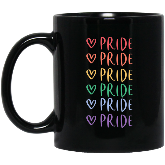 Pride 11 oz. Black Mug