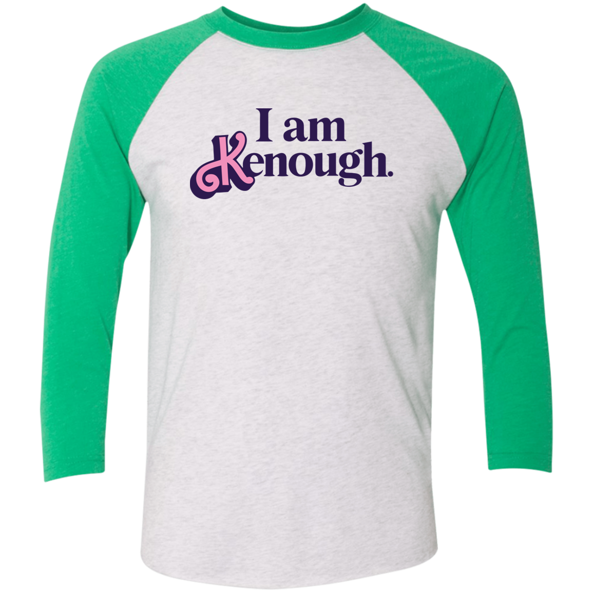 Kenough Tri-Blend 3/4 Sleeve Raglan T-Shirt