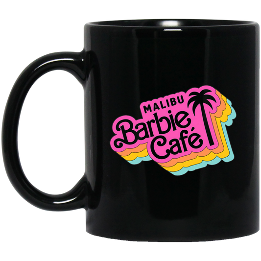 Malibu Barbie  11 oz. Black Mug