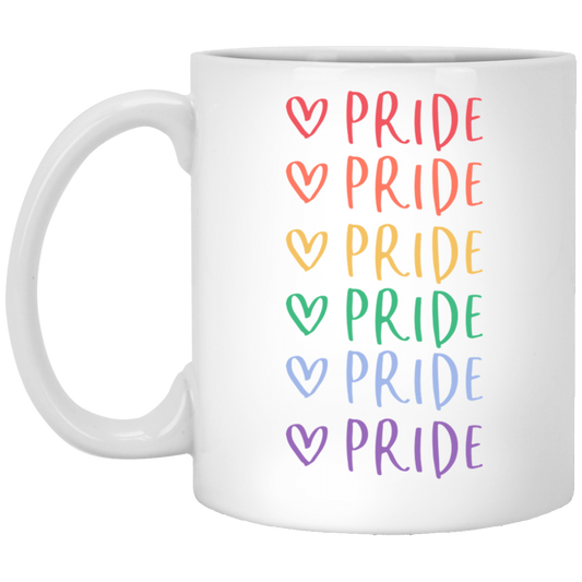 Pride 11 oz. White Mug