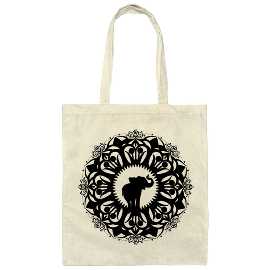 Elephant Canvas Tote Bag