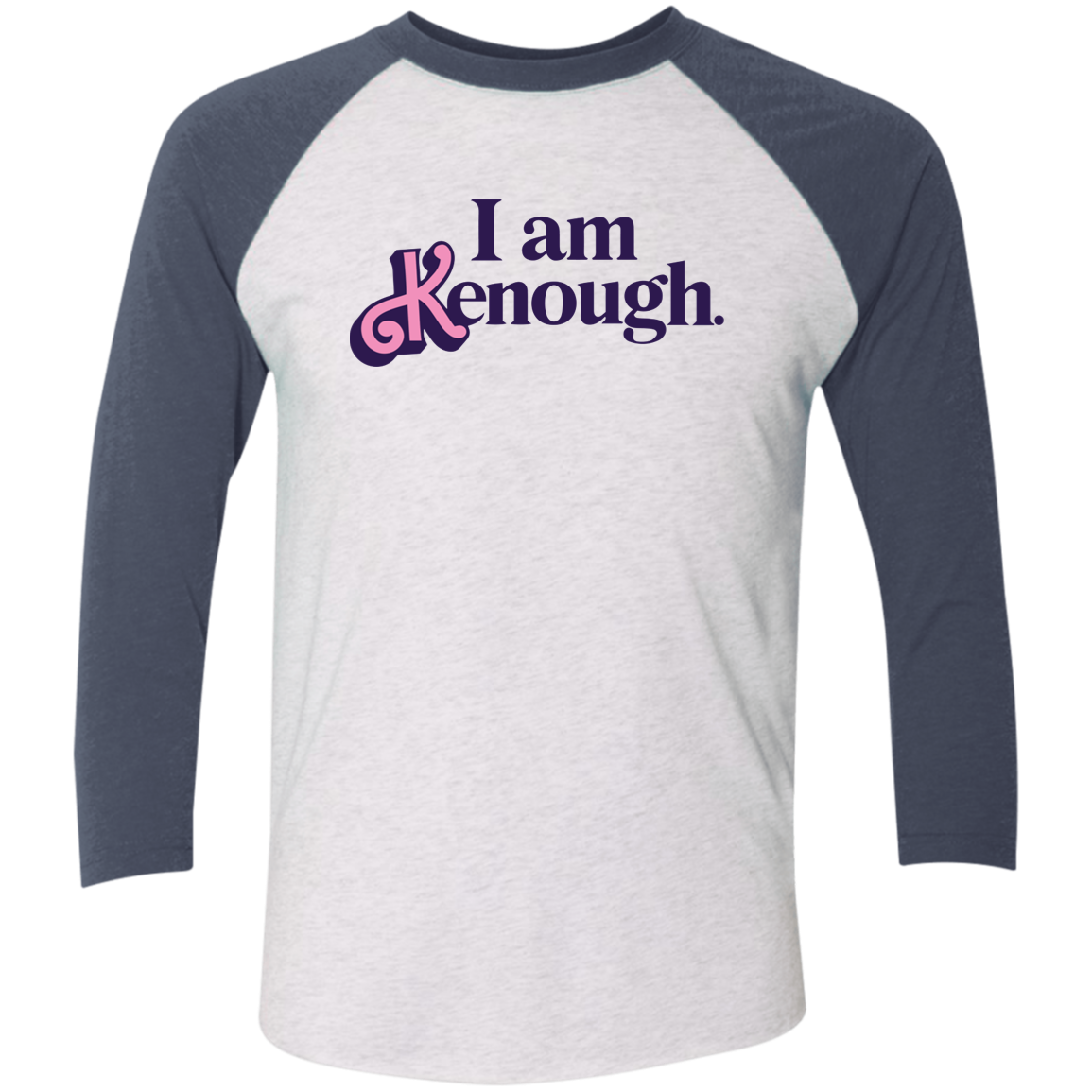 Kenough Tri-Blend 3/4 Sleeve Raglan T-Shirt
