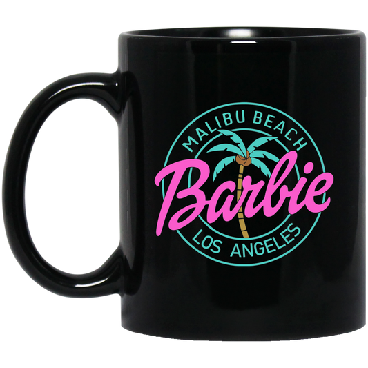 Malibu Barbie 11 oz. Black Mug