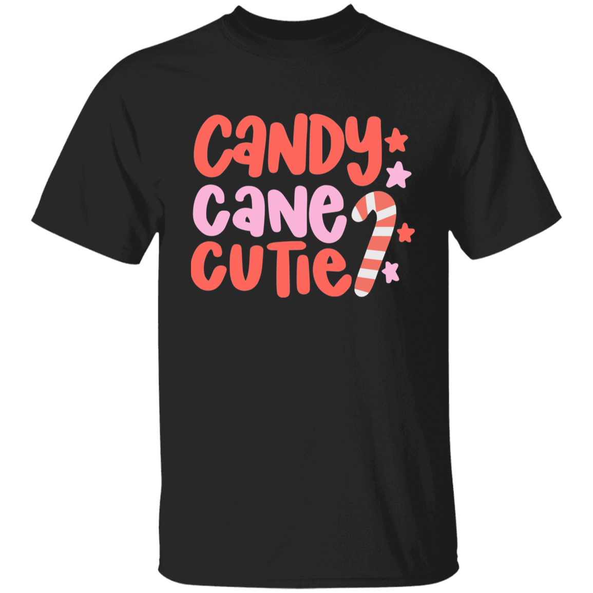 Candy Cane Youth 5.3 oz 100% Cotton T-Shirt