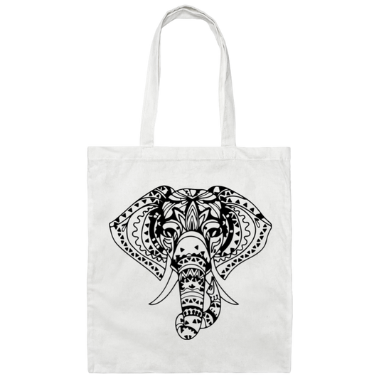 Elephant Canvas Tote Bag