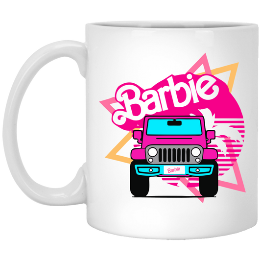 Barbie 11 oz. White Mug