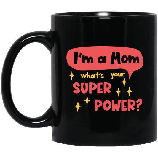 Super Power 11 oz. Black Mug