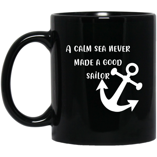 Sea 11 oz. Black Mug