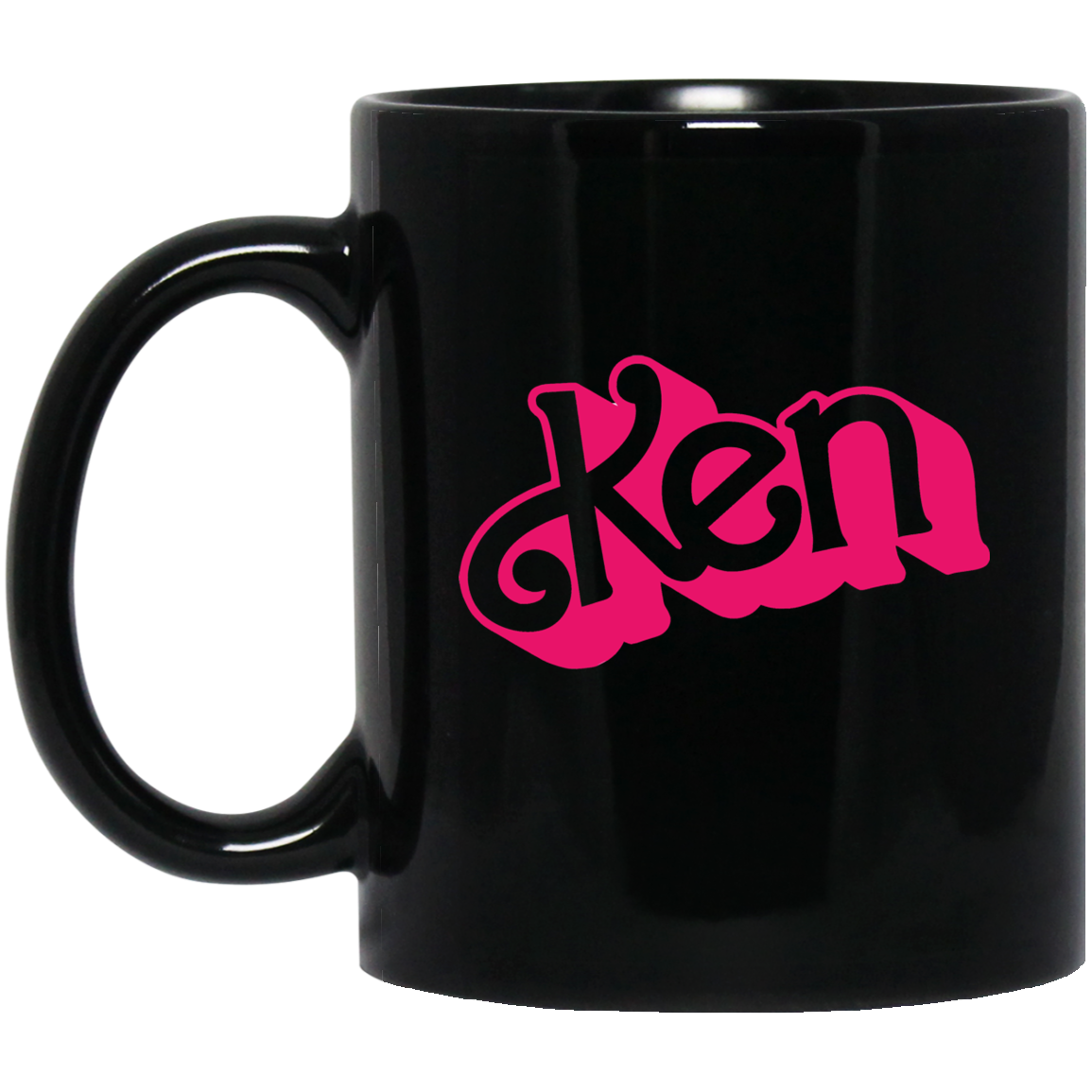 Ken 11 oz. Black Mug