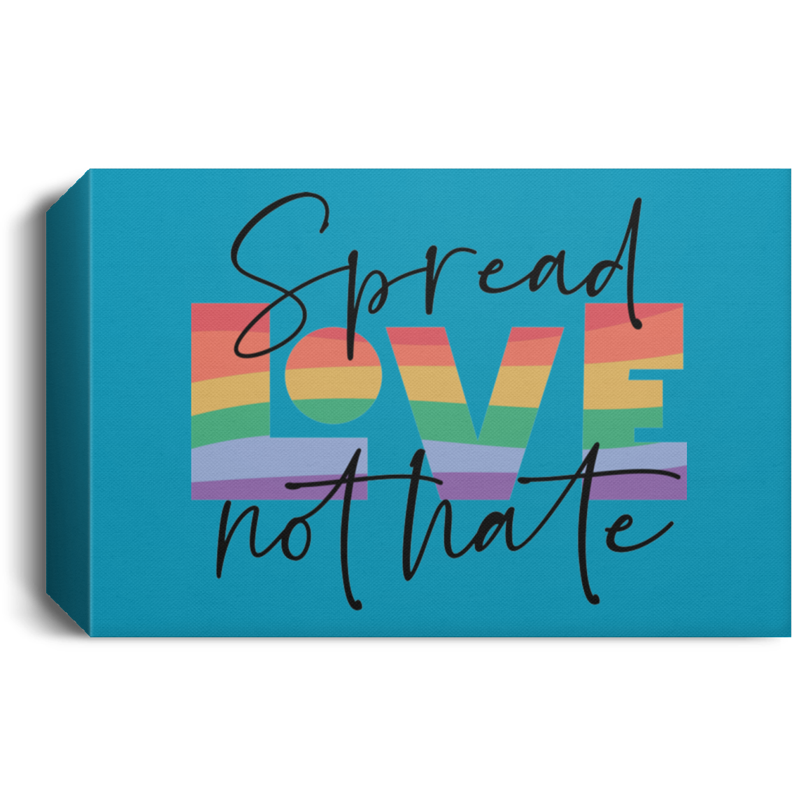 Spread Love Deluxe Landscape Canvas 1.5in Frame