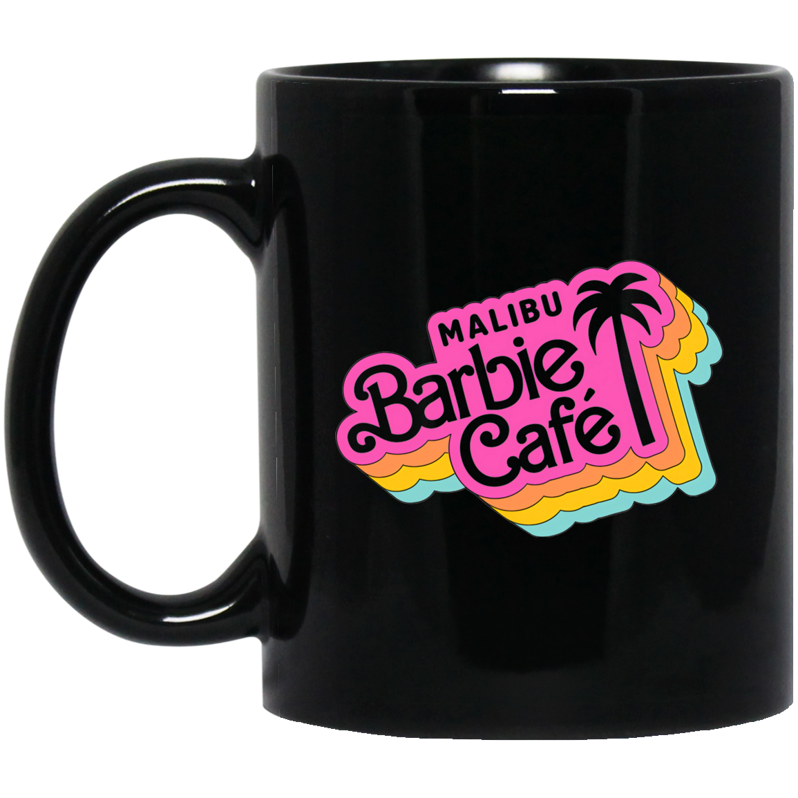 Malibu Barbie  11 oz. Black Mug