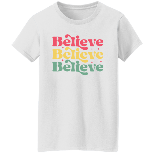 Believe Ladies' 5.3 oz. T-Shirt