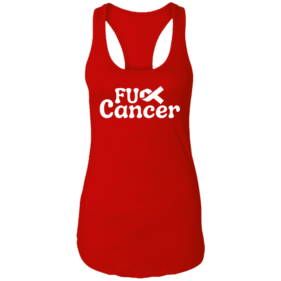 F Cancer Ladies Ideal Racerback Tank