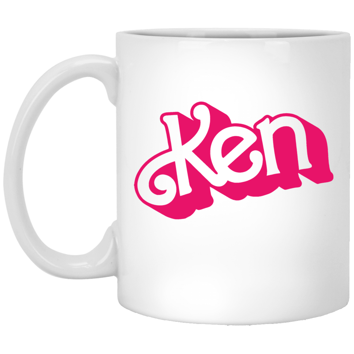 Ken 11 oz. White Mug