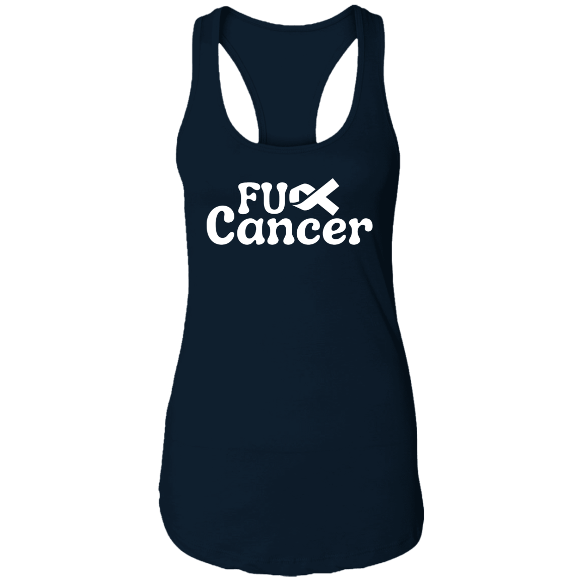 F Cancer Ladies Ideal Racerback Tank