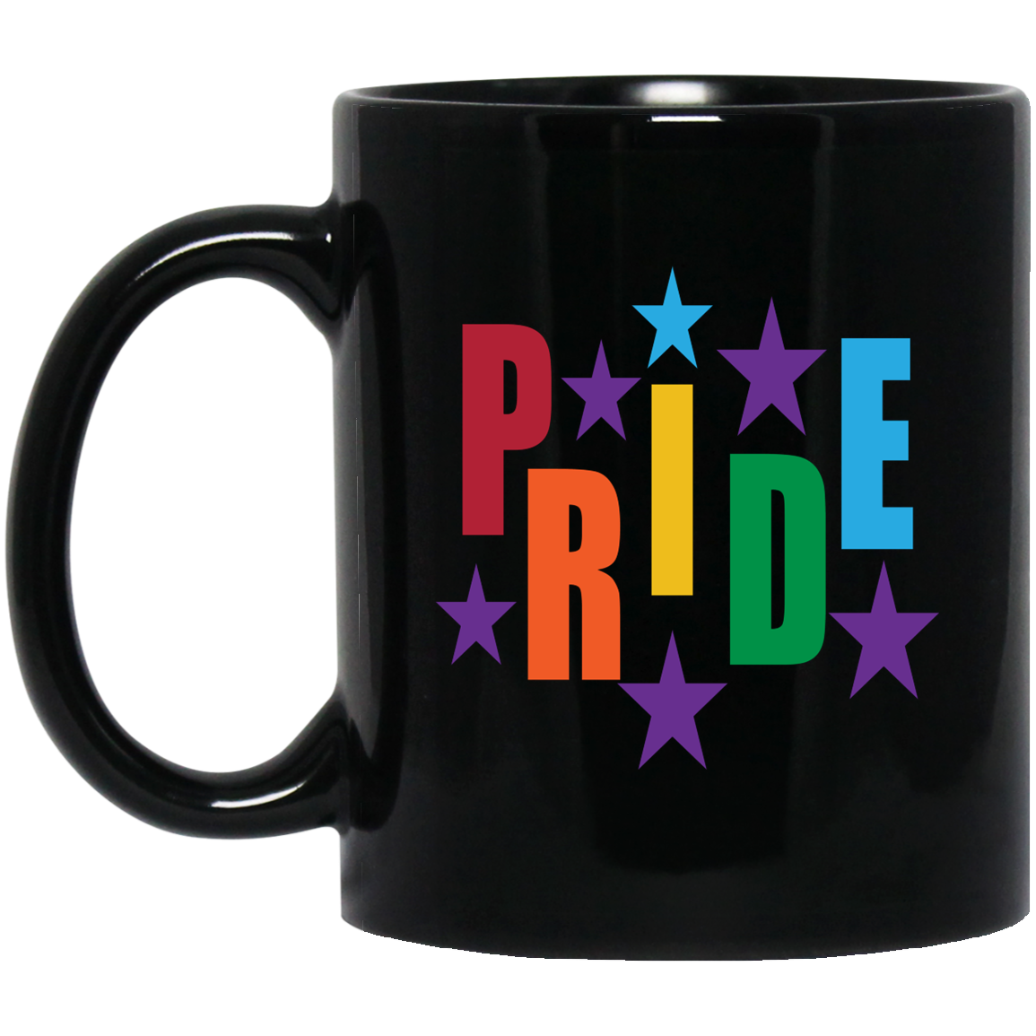 Pride 11 oz. Black Mug