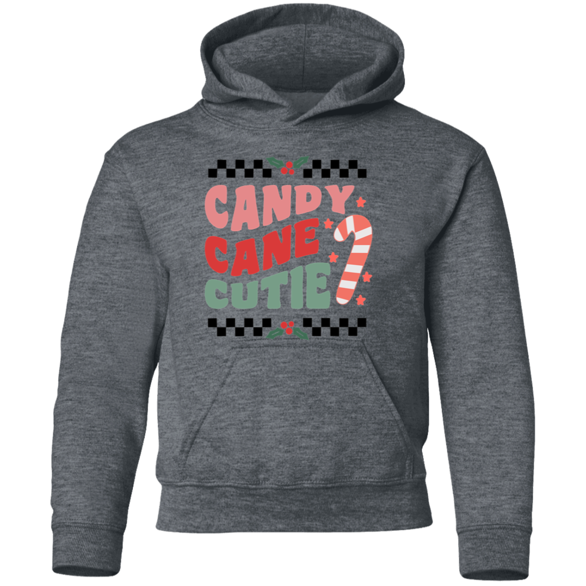 Candy Cane Youth Pullover Hoodie