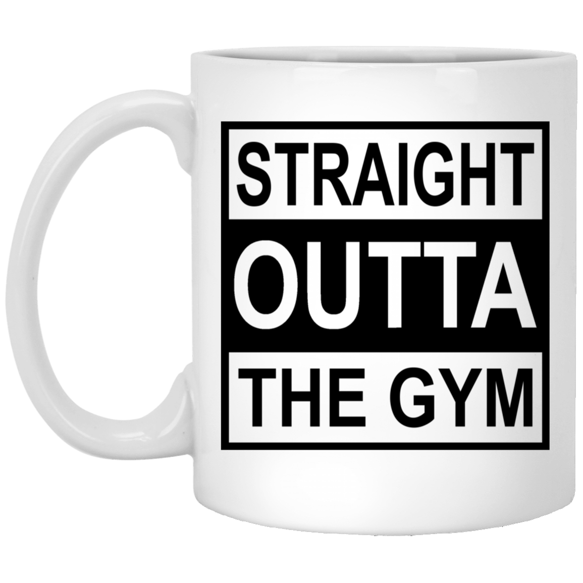 Gym 11oz White Mug
