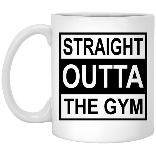 Gym 11oz White Mug