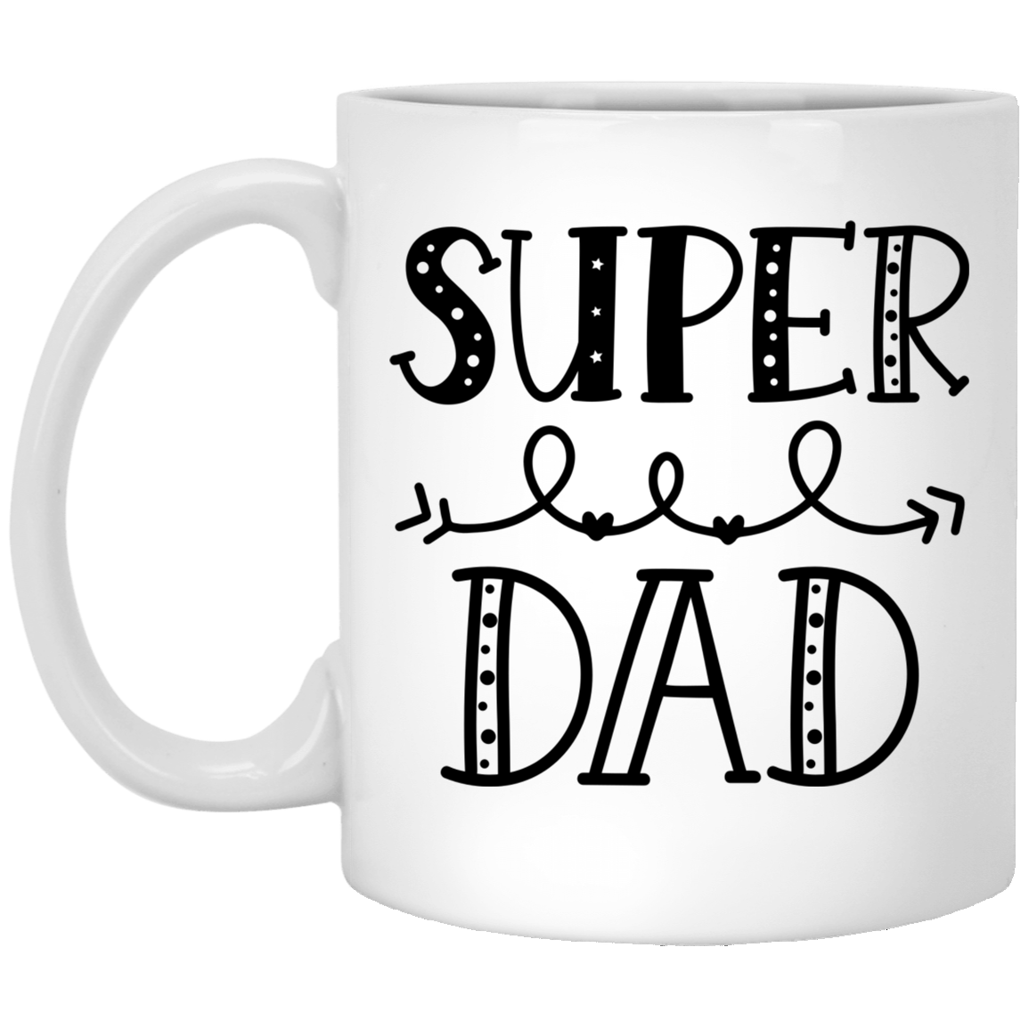 Super Dad 11 oz. White Mug