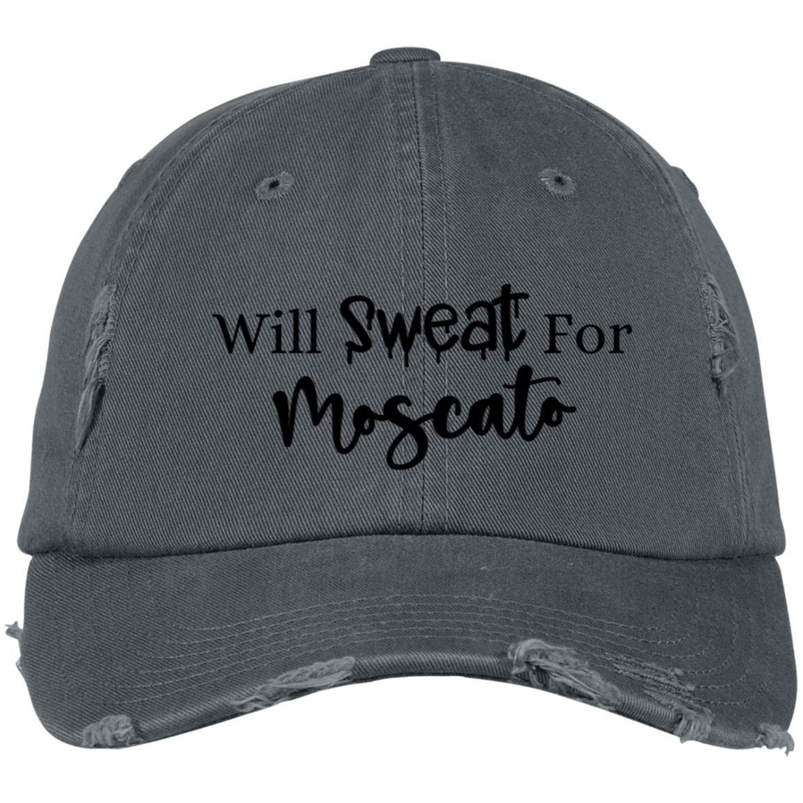 Moscato Embroidered Distressed Dad Cap