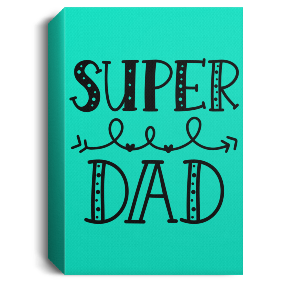 Super Dad Deluxe Portrait Canvas 1.5in Frame