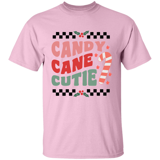 Candy Cane Youth 5.3 oz 100% Cotton T-Shirt