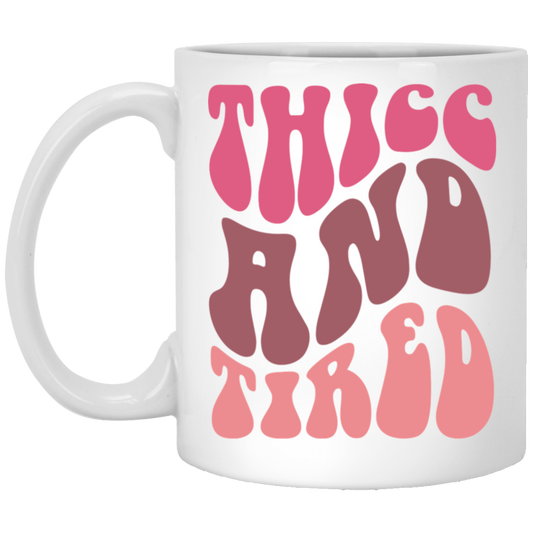 Thicc 11oz White Mug
