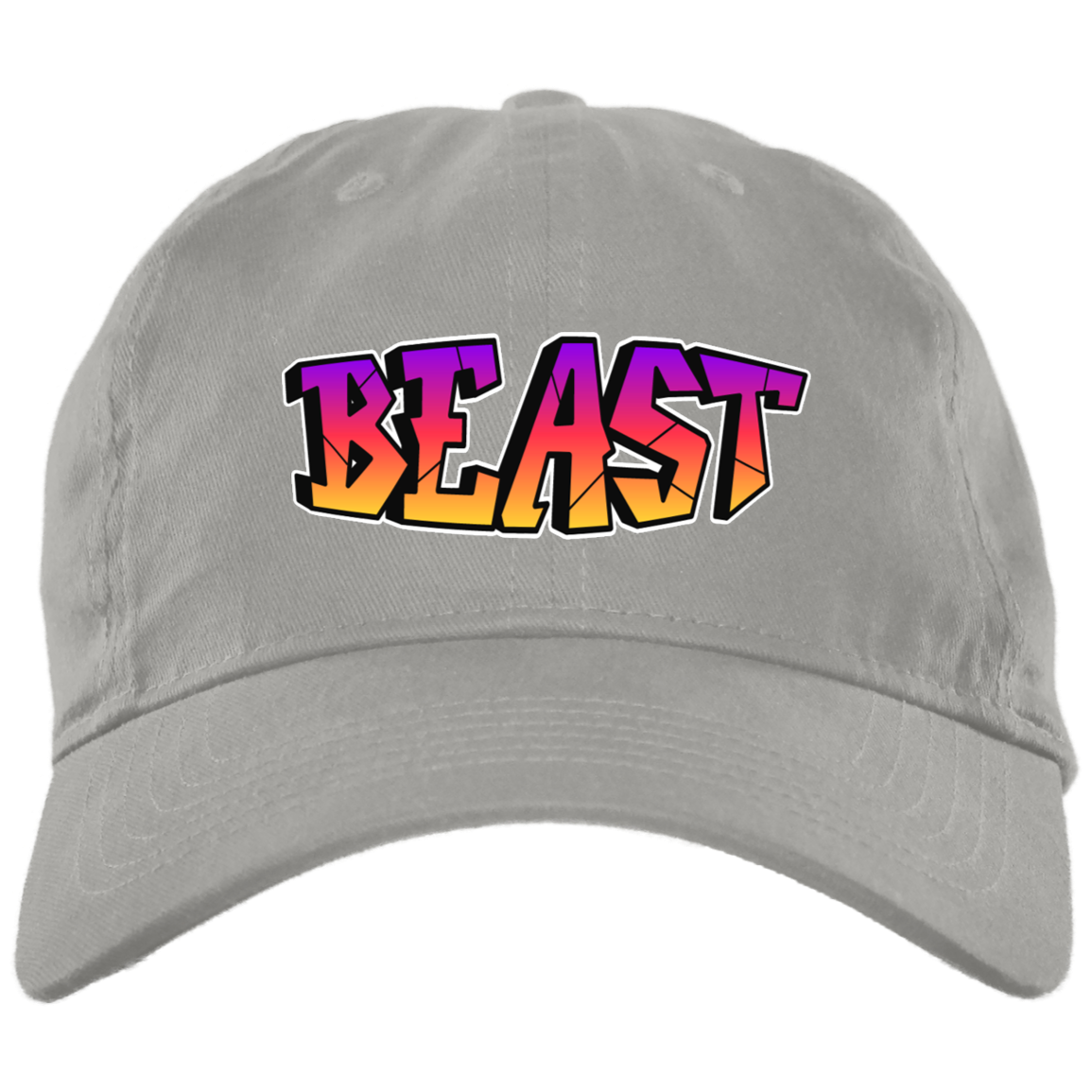 Beast Embroidered Brushed Twill Unstructured Dad Cap