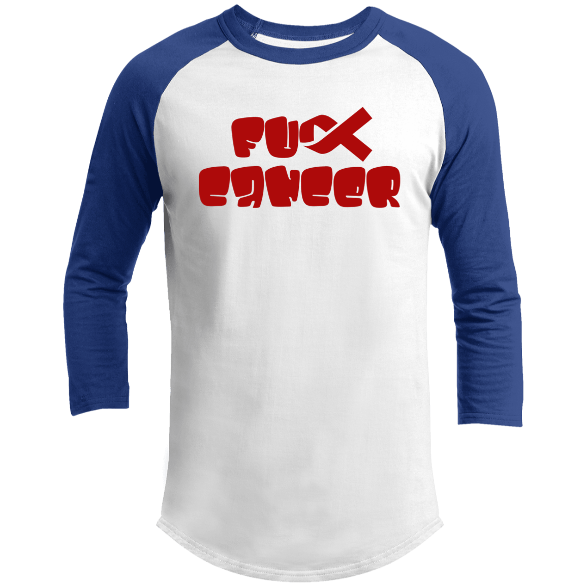 FCancer Red 3/4 Raglan Sleeve Shirt