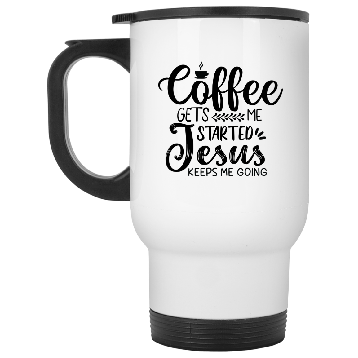 Coffee White Travel Mug