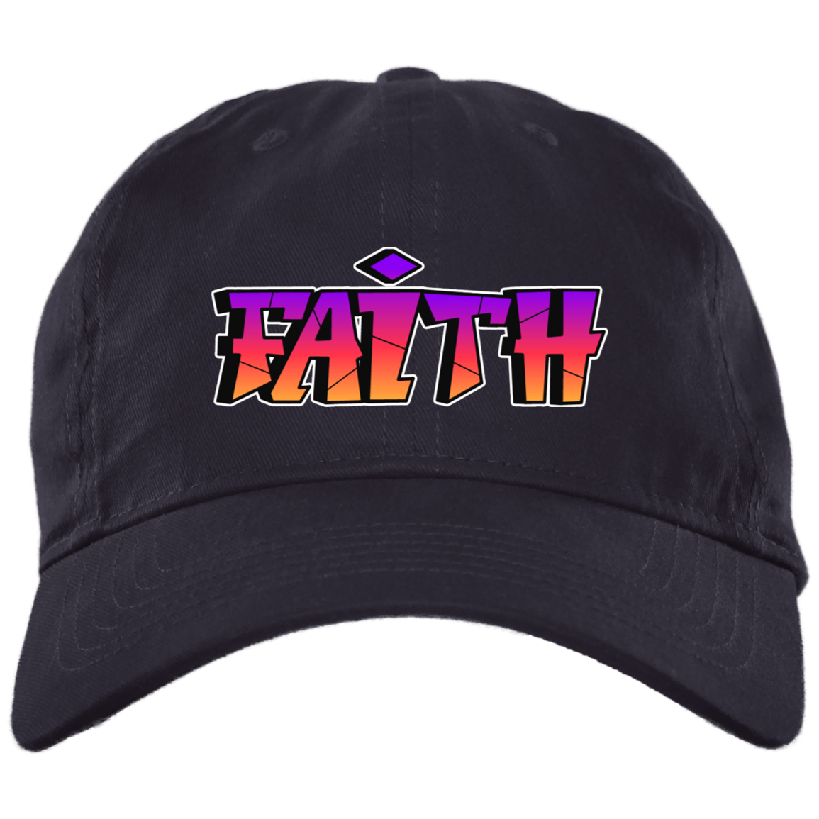 Faith Embroidered Brushed Twill Unstructured Dad Cap