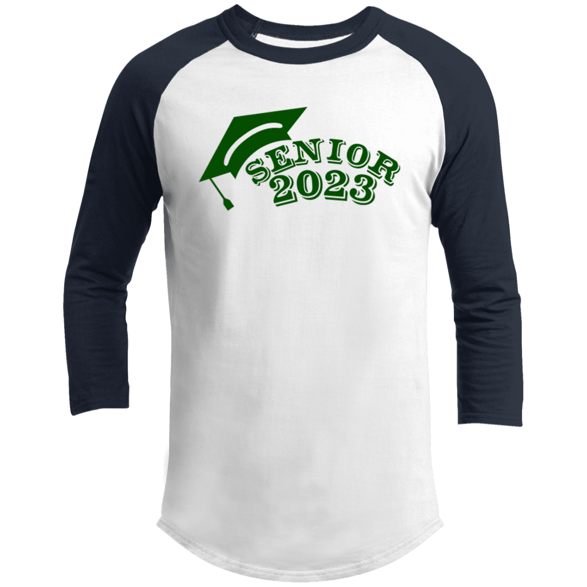 2023 Green 3/4 Raglan Sleeve Shirt