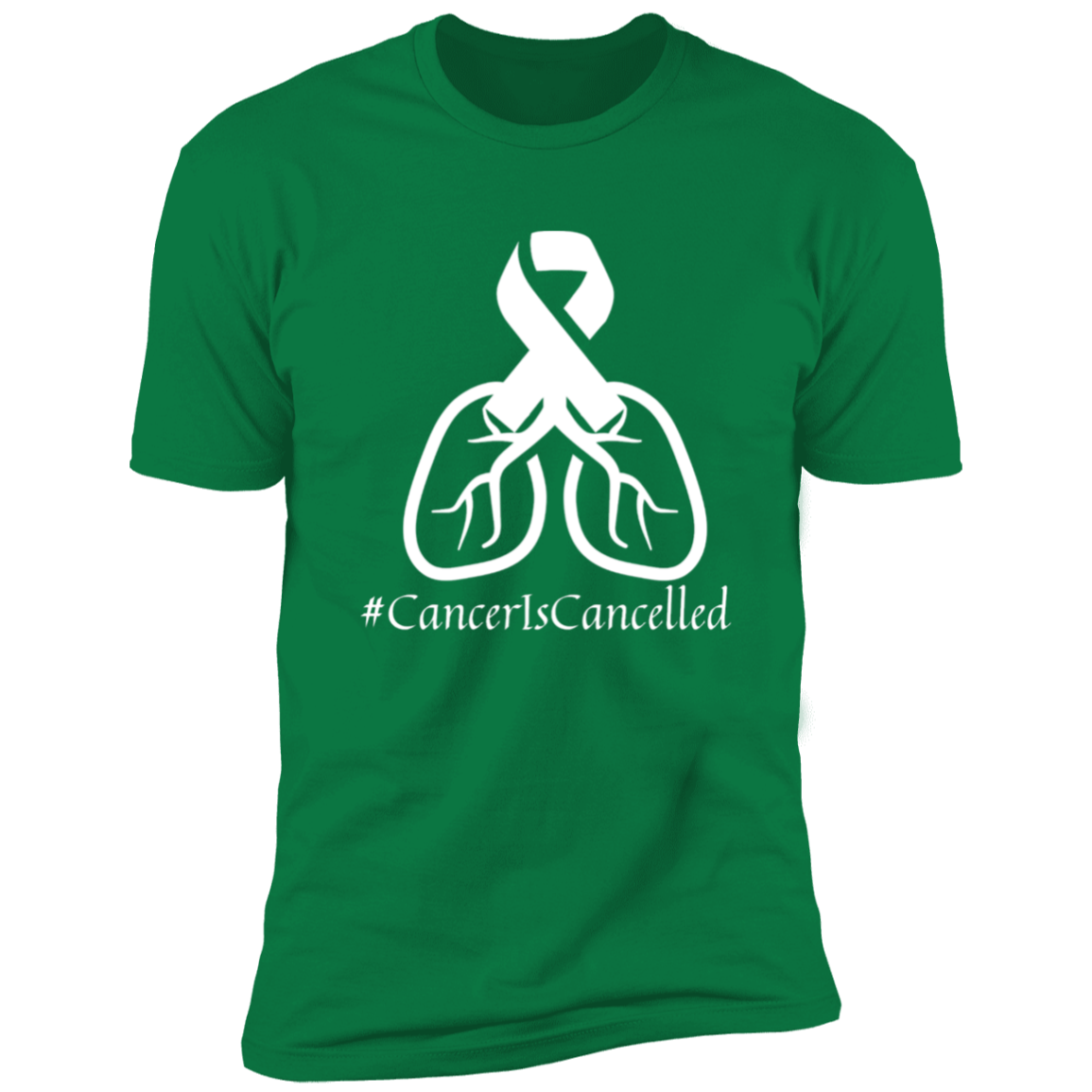 Cancer Is Cancelled Tee - White logo