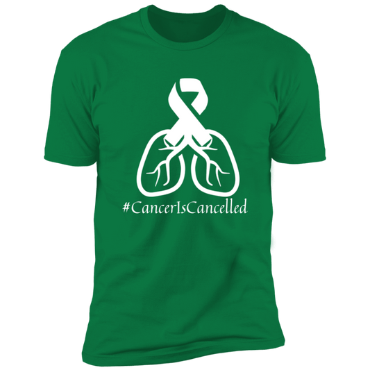 Cancer Is Cancelled Tee - White logo