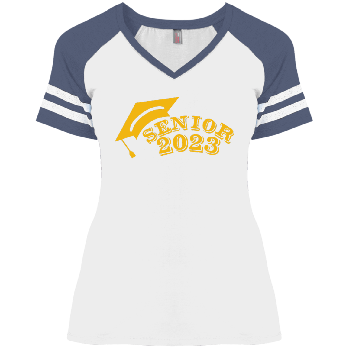 2023 Gold Ladies' Game V-Neck T-Shirt