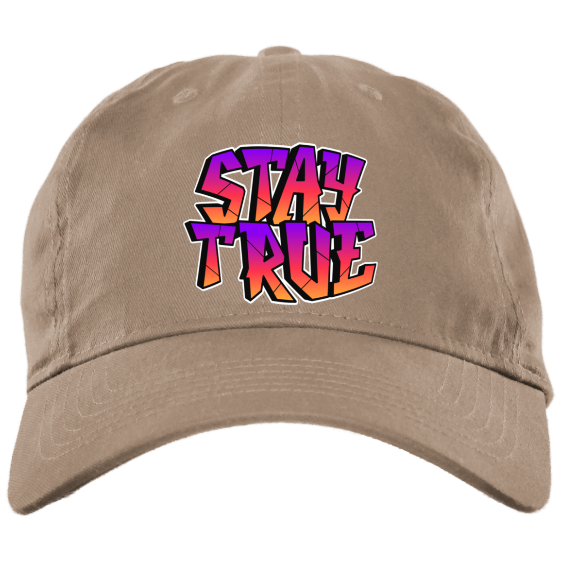 Stay True Embroidered Brushed Twill Unstructured Dad Cap
