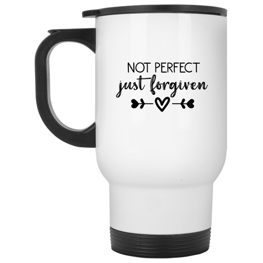 Forgiven White Travel Mug
