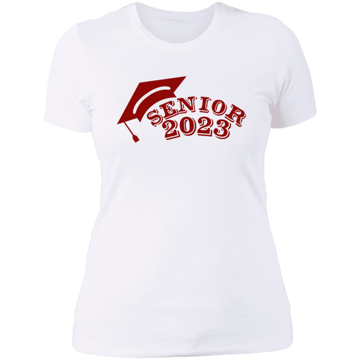 2023 Red Ladies' Boyfriend T-Shirt