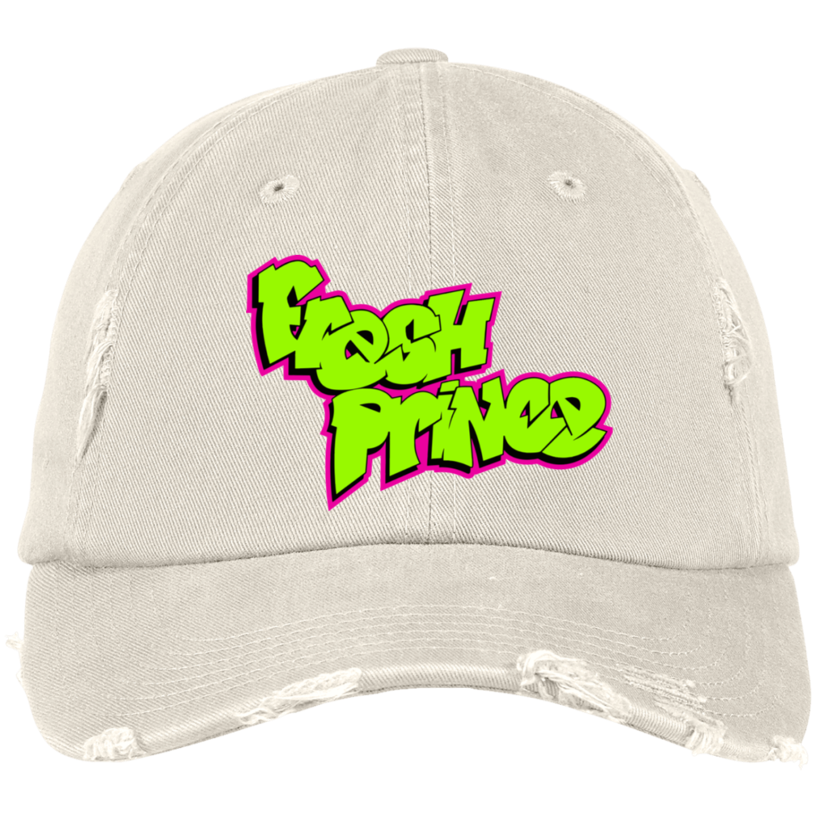 Prince Embroidered Distressed Dad Cap