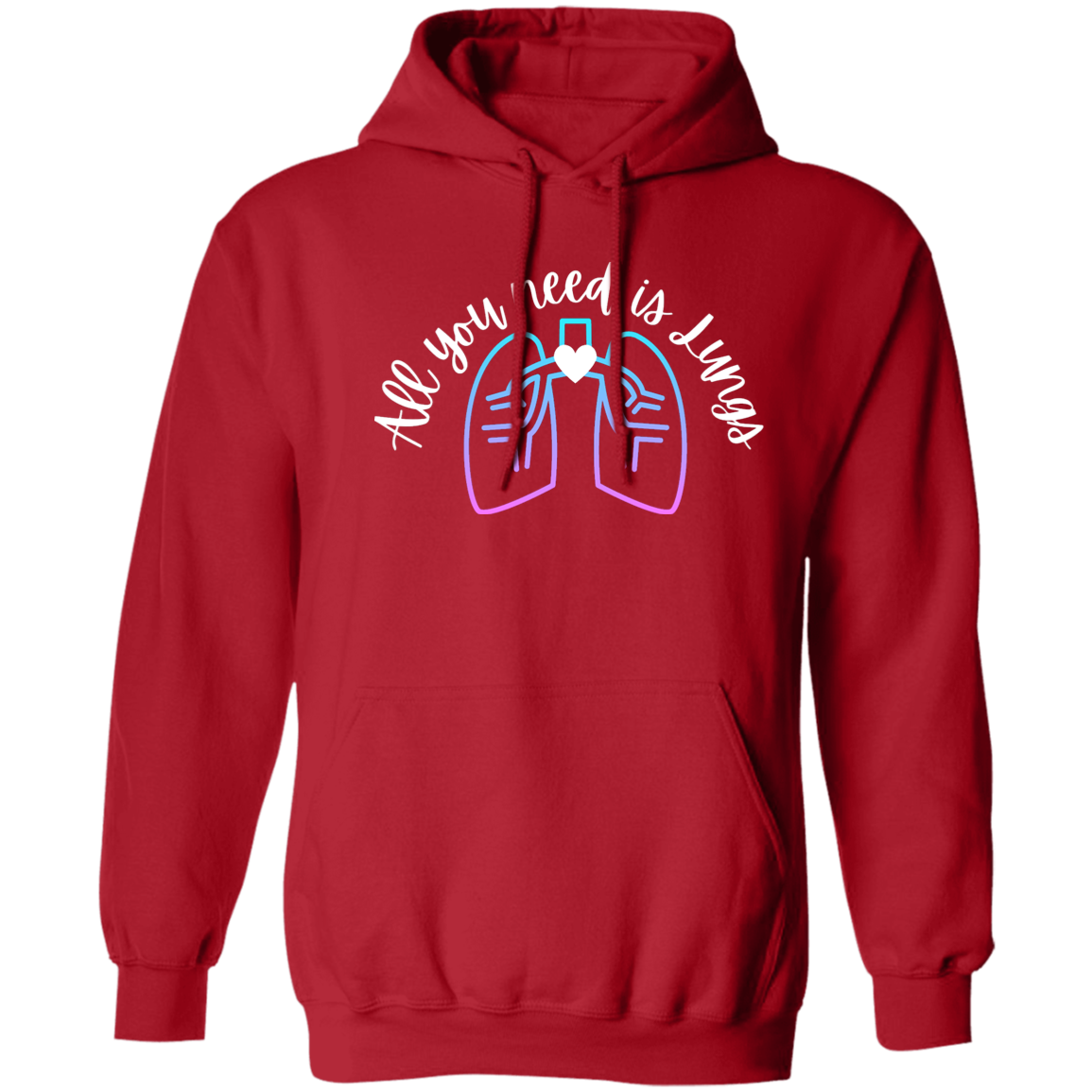 All You Need is Lungs - White Logo