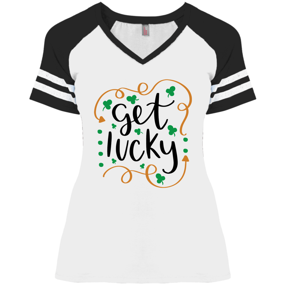 Lucky Ladies' Game V-Neck T-Shirt