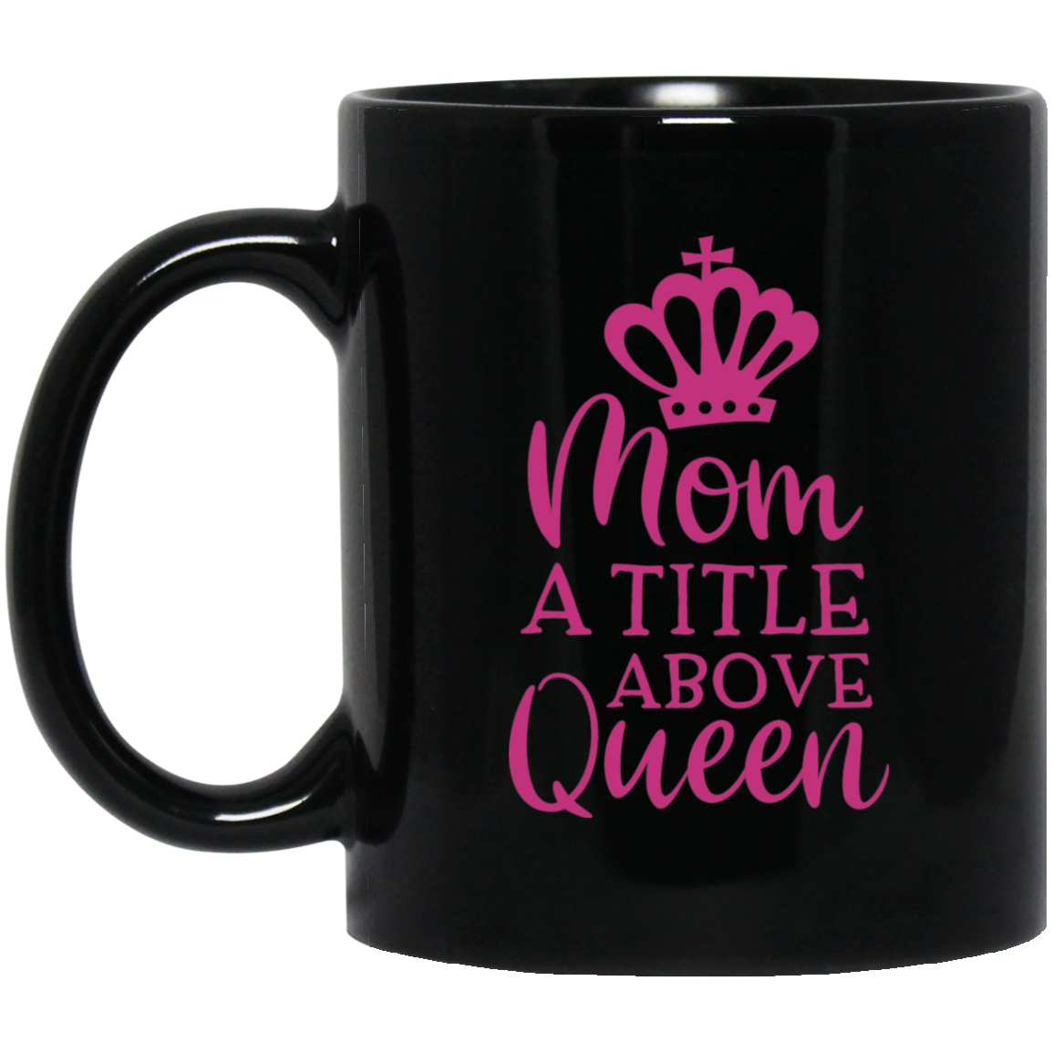 Queen 11 oz. Black Mug