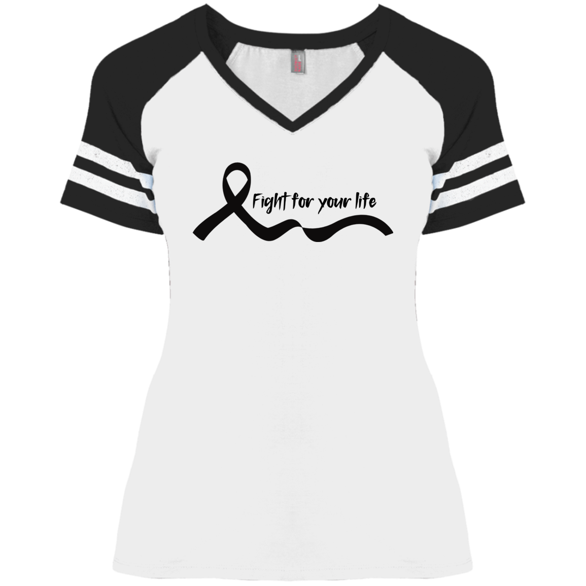Fight Ladies' Game V-Neck T-Shirt