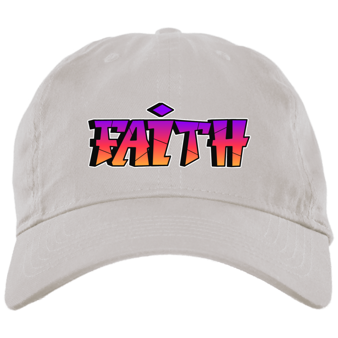 Faith Embroidered Brushed Twill Unstructured Dad Cap