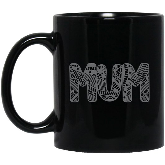 MUM 11 oz. Black Mug