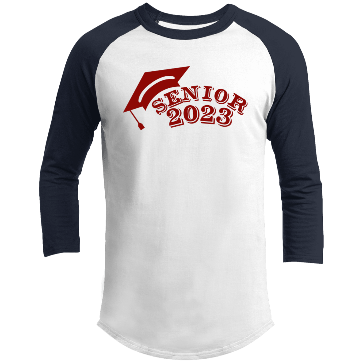 2023 Red 3/4 Raglan Sleeve Shirt
