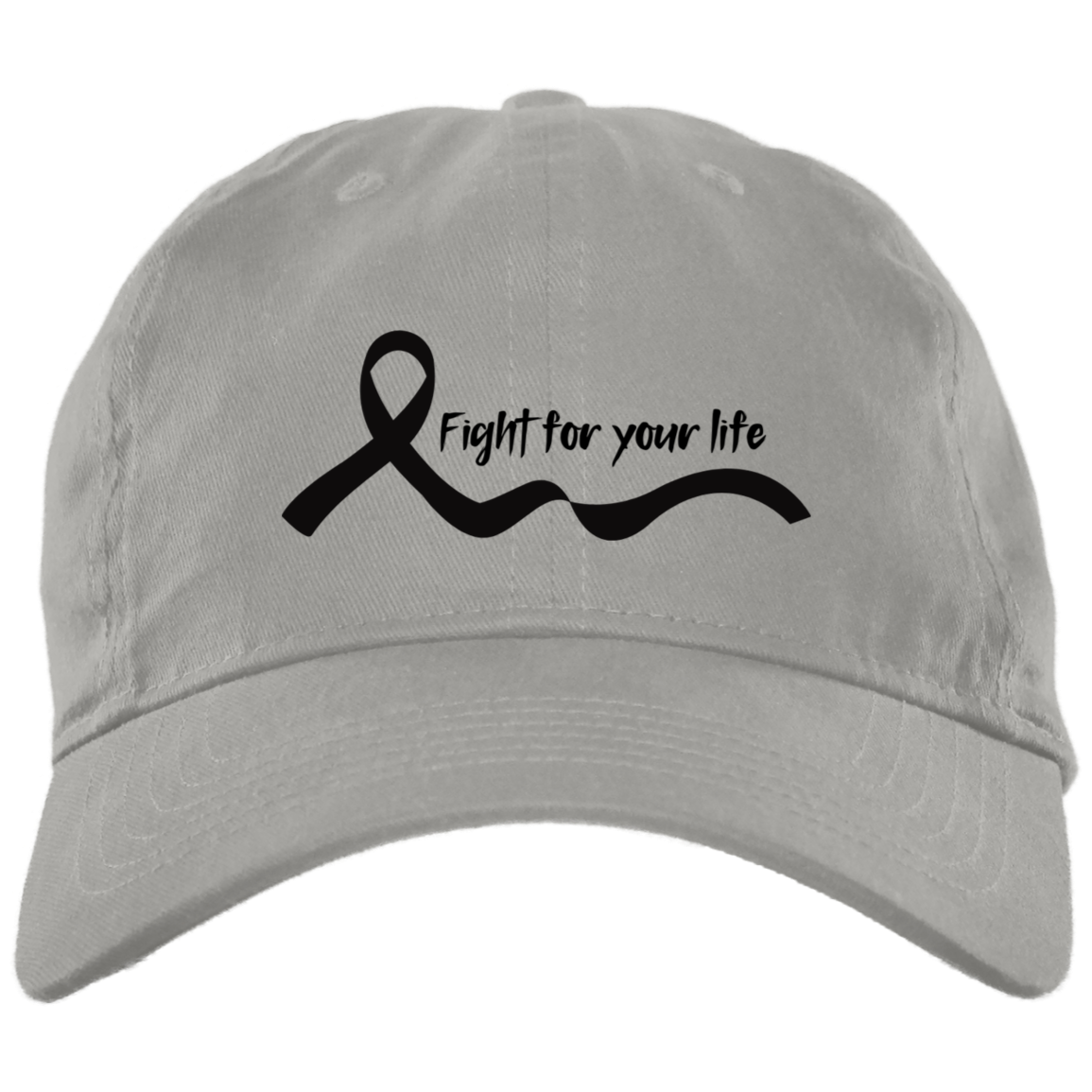 Fight Embroidered Brushed Twill Unstructured Dad Cap