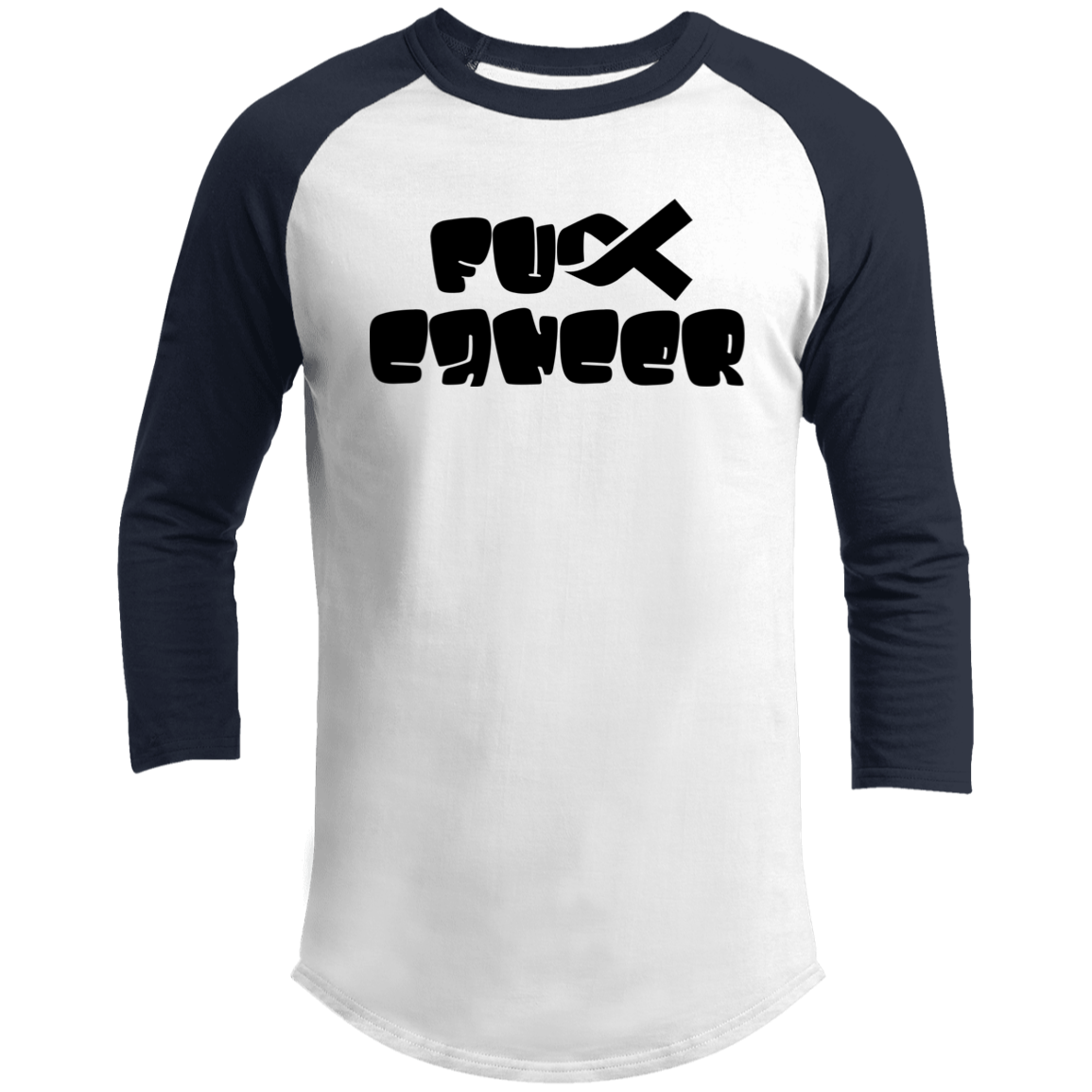 FCancer Black 3/4 Raglan Sleeve Shirt